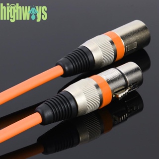 Xlr สายเคเบิลเสียง ตัวผู้ เป็นตัวเมีย 3Pin M/F สําหรับเครื่องขยายเสียงไมโครโฟน [highways.th]