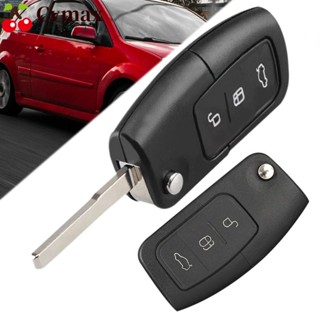 Cvmax ปลอกกุญแจรถยนต์ 3 ปุ่ม อุปกรณ์เสริม สําหรับ Mondeo Flip Car Key Shell Ford Focus