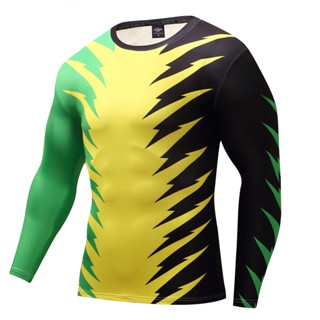 เสื้อกีฬาแขนสั้น ลายทีมมวย MMA Rashguard Jiu Jitsu Bjj แบบแห้งเร็ว สําหรับผู้ชาย