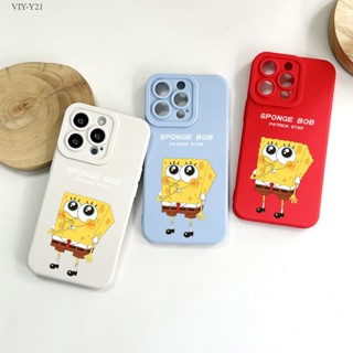 VIVO Y21 Y21S Y21T Y21A Y33S Y33T Y01 Y01A Y15S Y15A Y15C Y50 Y30 Y30i เคสวีโว่ สำหรับ Cartoon Sponge เคส เคสโทรศัพท์