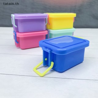 Tatain กล่องพลาสติก ขนาดเล็ก น่ารัก สะดวก DIY สําหรับบ้านตุ๊กตา 1 ชิ้น ต่อชุด