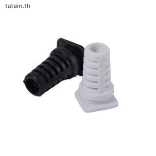 Tatain ปลอกยางเชื่อมต่อสายเคเบิล ยาว 5.0 มม. สีดํา สีขาว สําหรับชาร์จโทรศัพท์มือถือ 10 ชิ้น