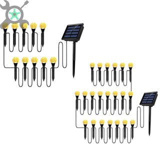 โคมไฟ Led 10 20 ดวง พลังงานแสงอาทิตย์ กันน้ํา IP55 สําหรับตกแต่งสวน สนามหญ้า ลานบ้าน SHOPCYC1918