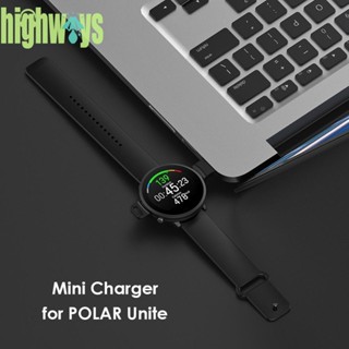 Eb# อะแดปเตอร์สายชาร์จสมาร์ทวอทช์ 4-pin USB สําหรับ POLAR Unite Watch UK [highways.th]