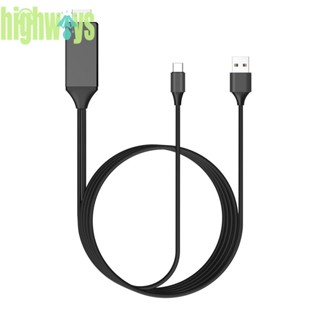 L9 สายชาร์จ USB Type C เป็น HDMI 4K สําหรับโทรศัพท์ Android R [highways.th]