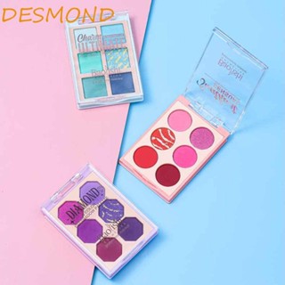 Desmond พาเลทอายแชโดว์ เนื้อแมตต์ กันน้ํา กันเหงื่อ ติดทนนาน 6 สี สําหรับผู้หญิง