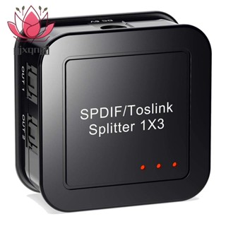 Gjxqnjjjjj ออปติคอลแยกเสียงดิจิทัล 1X3 SPDIF TOSLINK เข้า 1 ออก 3 สําหรับ Blue-Ray DVD HDTV