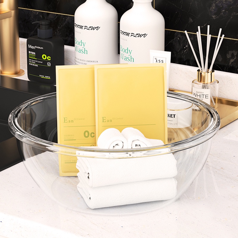 Jujiajia อ่างล้างหน้า พลาสติกใส แบบหนา และลึก ของใช้ในครัวเรือน - รูปที่ 7