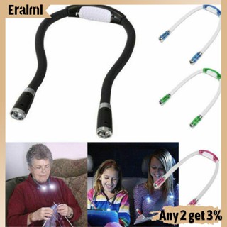 Eralml โคมไฟอ่านหนังสือ Led แบบพกพา ประหยัดพลังงาน งอได้ กว้างพิเศษ