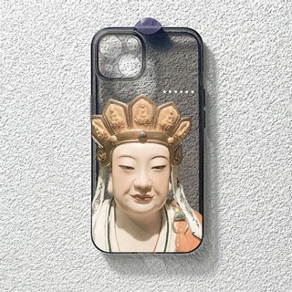 เคสโทรศัพท์มือถือแบบใส กันกระแทก ลาย Bodhisattva QYJS 14promax 13 12 11 xs 11pro 13promax 14 12promax 13pro