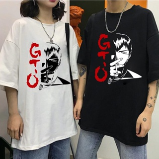 เสื้อยืด พิมพ์ลายอนิเมะ Great Teacher Onizuka สไตล์ฮาราจูกุ