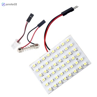 Jen อะแดปเตอร์ไฟอ่านหนังสือ Led 1210 48 SMD T10 ปลั๊กปลายคู่ สําหรับติดหลังคารถยนต์