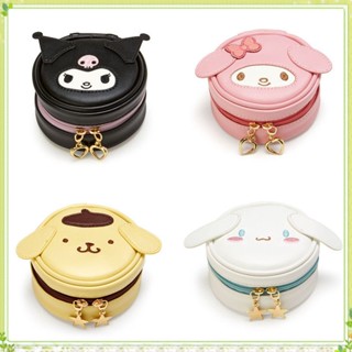 Sanrio กล่องเก็บเหรียญ กุญแจ หนัง ลายการ์ตูน Kuromi My Melody Cinnamoroll น่ารัก 3D อเนกประสงค์