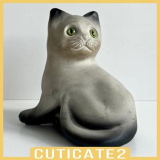 [Cuticate2] รูปปั้นเรซิ่น รูปแมว สร้างสรรค์ สําหรับตกแต่งบ้าน สวน โต๊ะทานอาหาร วันฮาโลวีน