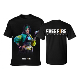 เสื้อยืดคอกลม พิมพ์ลายเกม Free Fire Fighting 3 มิติ โอเวอร์ไซซ์ แฟชั่นสําหรับเด็กผู้ชาย และเด็กผู้หญิง