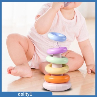 [Dolity1] ของเล่นบล็อกตัวต่อปริศนา รูปมอเตอร์ Montessori ซ้อนกันได้ ของขวัญวันเกิด สําหรับเด็กวัยหัดเดิน