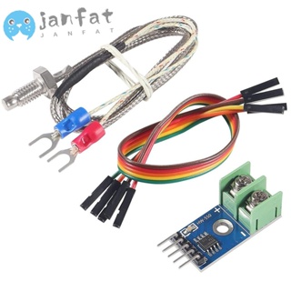 Janfat เทอร์โมคัปเปิล K Type DC 3-5V พร้อมสายเคเบิล MAX6675 ทนทาน -20 5 ชุด℃~ 85℃ M6 สกรู สําหรับ Arduino สําหรับ Arduino Raspberry Pi โครงการอิเล็กทรอนิกส์ DIY