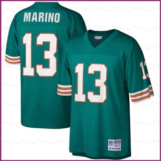 Yp2 1984 เสื้อยืดลําลอง แขนสั้น พิมพ์ลาย NFL Miami Dolphins Game Jersey Dan Marino Retired Player Football พลัสไซซ์ PY2