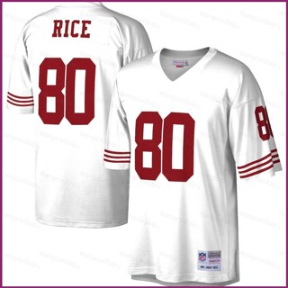 Yp2 1994 เสื้อยืดลําลอง แขนสั้น คอกลม พิมพ์ลาย NFL San Francisco 49ers Game Jerry Rice Legacy Replica พลัสไซซ์ PY2