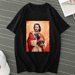 ใหม่ เสื้อยืดลําลอง แขนสั้น พิมพ์ลาย Crazy John Wick Baba Yaga สไตล์สตรีท สําหรับผู้ชาย