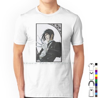 เทรนด์ใหม่ เสื้อยืด ผ้าฝ้าย 100% พิมพ์ลาย Black Butler สําหรับผู้ชาย