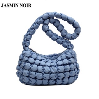 Jasmin NOIR กระเป๋าสะพายไหล่ กระเป๋าถือ ผ้าแคนวาส แบบนิ่ม ลายก้อนเมฆ สําหรับสตรี