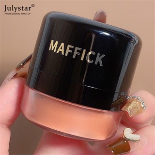 JULYSTAR Maffick Blush Cushion Natural Blush Powder พร้อม Mushroom Puff Contouring Natural กันน้ำ