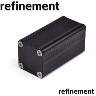 Refinement กล่องอัดรีด อลูมิเนียม สีดํา กล่องอลูมิเนียมอัดรีด ทนทาน ลูกบาศก์สไลด์ อะแดปเตอร์อัดรีด เชลล์ช่างไฟฟ้า