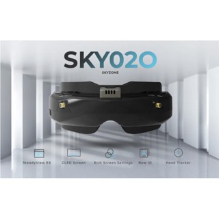 Skyzone SKY02O OLED Black 5.8GHz FPV Goggles w/ SteadyView Diversity Rx แว่น Goggle FPV RACING Drone VRX