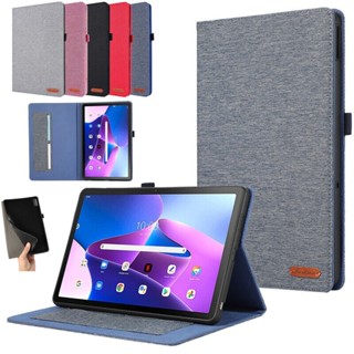 เคสหนัง ฝาพับ พร้อมช่องใส่บัตร ตั้งได้ สําหรับ Lenovo Tab M10 5G TB360ZU 10.6 นิ้ว