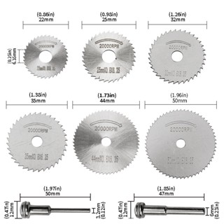 ใบเลื่อยไฟฟ้า ความเร็วสูง 6 มม. 7 ชิ้น สําหรับตัดไม้ พลาสติก ทองแดง อลูมิเนียม โลหะ
