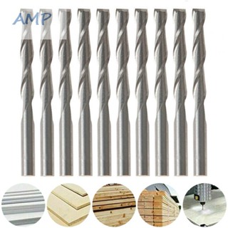 ⚡NEW 8⚡High Speed 2 Flutes Flat Nose End Mill Bits 1/8 Shank Diameter Pack of 10