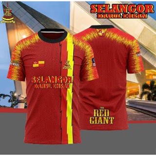 เสื้อยืด ผ้าฝ้าย 100% พิมพ์ลาย SELANGOR Baju Negeri