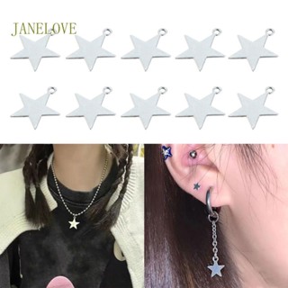 Jlove จี้รูปดาว อัลลอย Y2K หรูหรา แฟชั่น สําหรับทําเครื่องประดับ 10 แพ็ค