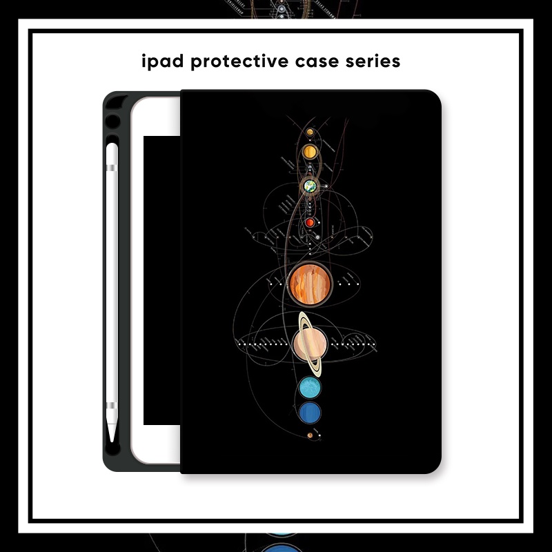 เคส ลายน่ารัก พร้อมช่องใส่ปากกา สําหรับ Ipad 7th Air 5th 4th 3rd 2nd 1st Pro 12.9 11 10.5 9.7 10.9 10.2 นิ้ว Ipad Mini 1 2 3 4 5 6 สำหรับ iPad Air11 M2 Air13 M4 Air6 10.9 Air13 Pro 13 12.9 11 2024 กรณีแท็บเล็ต