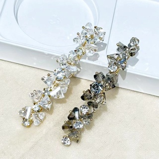 0825FS Korean Style Handmade Crystal Barrettes Fashion Heavy Industry Woven Rhinestone Bobby Pin Side Clip Light Luxury Girl Spring Clip Hair Accessory OTXA