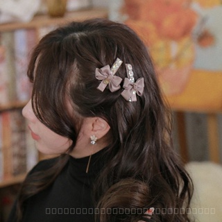 0825FS Britney Black Hairpin Bow Clip Small Exquisite Hairpin Female Back Clip Bang Clip 8ZBR