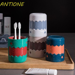 Antione แก้วน้ําพลาสติก ลายเลม่อนน่ารัก สําหรับใส่เครื่องดื่ม ชา กาแฟ แปรงสีฟัน