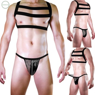 GORGEOUS~Mens Underwear Costume Elastic Free Size Harness Lingerie Play Regular