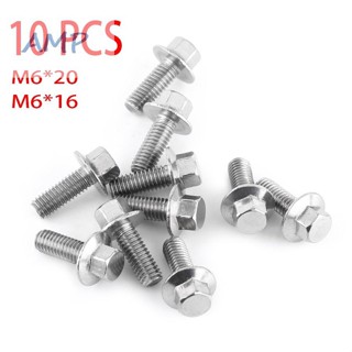 ⚡NEW 8⚡HEX SCREWS HEAD HEXAGON STAINLESS STEEL 10 PCS/SET A2-70 BOLTS FLANGED