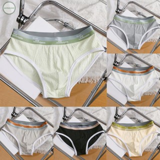 GORGEOUS~Men Underwear Shorts Breathable Elastic Male Cotton Low Waist Panties Brief