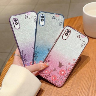 เคส Redmi 9A เคสโทรศัพท์มือถือ ลายดอกไม้ ผีเสื้อ -HY