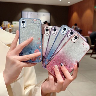 เคส iPhone XR เคสโทรศัพท์มือถือ แบบนิ่ม ลายดอกไม้ สีชมพู สําหรับ -HYB