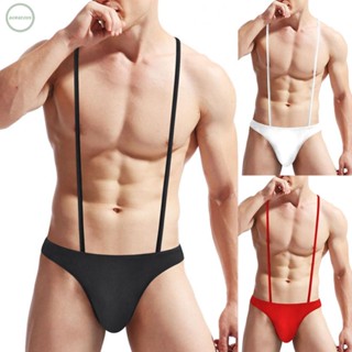 GORGEOUS~Mens Lingerie Bodysuit Breathable Fitness Glossy Jumpsuit Jumpsuit Underwear