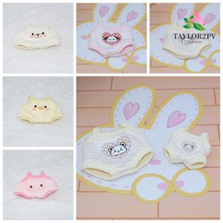 Taylor2pv ชุดนอนรอมเปอร์ ผ้าฝ้าย มีฮู้ด แฮนด์เมด ขนาด 10-20 ซม. สําหรับตุ๊กตา