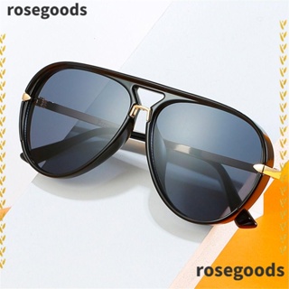 Rosegoods1 แว่นตากันแดด UV400 กรอบเจลลี่ ไล่โทนสี ขนาดใหญ่ แฟชั่น สําหรับผู้หญิง และผู้ชาย