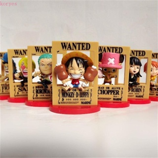 Koryes ฟิกเกอร์ PVC รูปปั้น Luffy Usopp ของเล่นสําหรับเด็ก