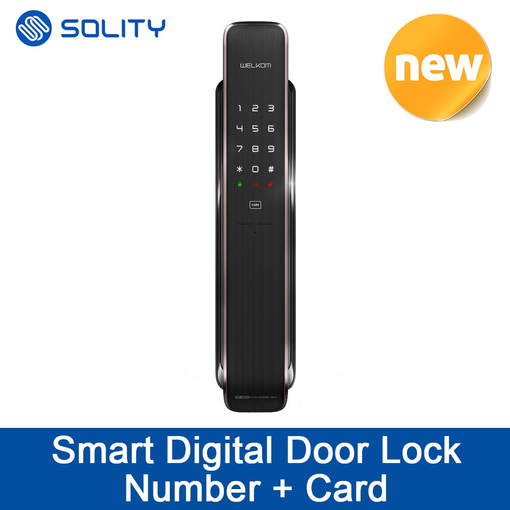 SOLITY WELKOM WP-3500 Smart Digital Door Lock Number Card Korea
