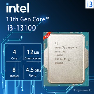 【ใหม่】โปรเซสเซอร์ Cpu Intel Core i3-13100 i3 13100 3.4 GHz 4-Core 8-Thread 10NM L3=12M 60W LGA 1700 ใหม่ แต่ไม่มีคูลเลอร์