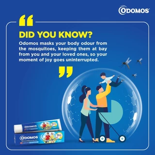 Odomos cream 100 กรัม ครีมทากันยุง สีฟ้า สูตรแอดวานซ์ หายาก ขนาด .